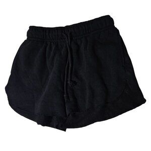 Wild Fable Fleece Shorts Womens XS Black Elastic Waist Drawstring Activewear